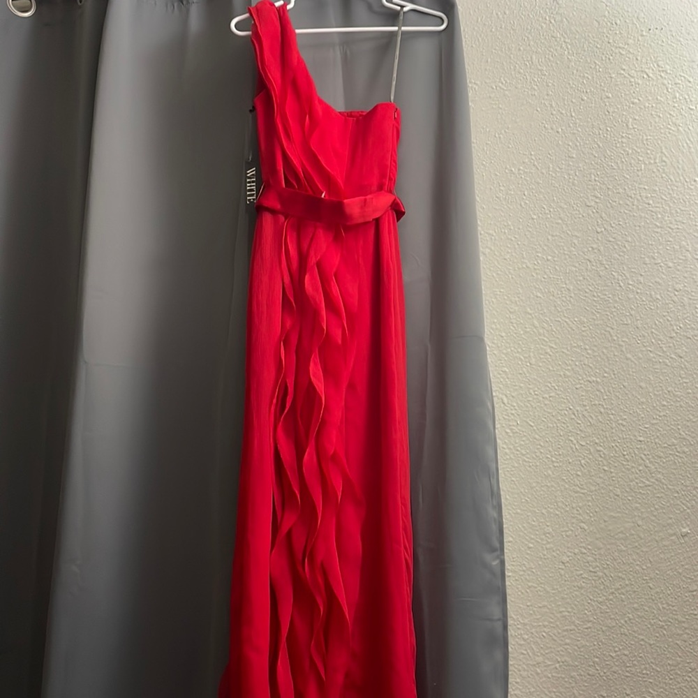 Pretty red prom dress